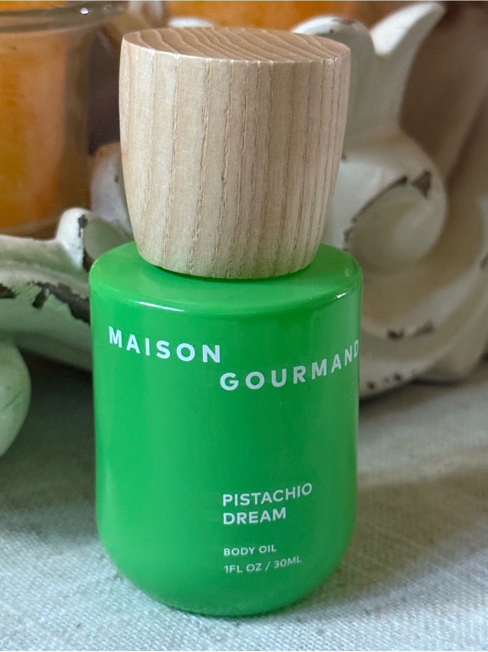 Maison Gourmand Pistachio Dream Body Oil 1 fl oz/30 mL buttercream & sandalwood